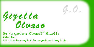 gizella olvaso business card